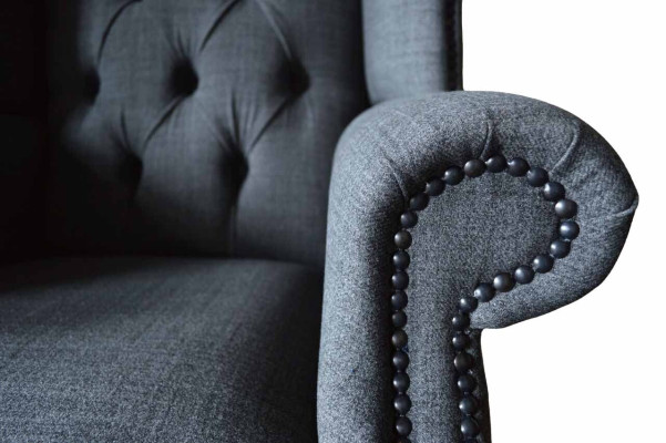 Sillón Chesterfield de una plaza, sofá, muebles de lujo, sillón de orejas, nuevo.