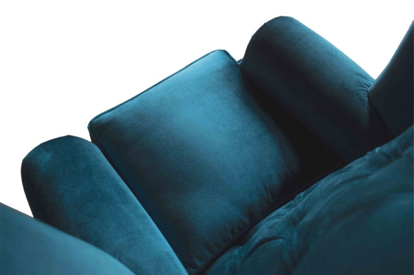 Sillón de orejas gris diseño tapizado Chesterfield textil salón
