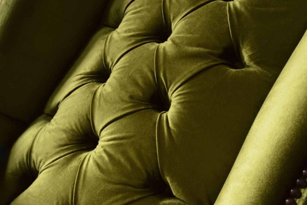 Sillón Chesterfield Sofa Couch Poltrona 1 plaza Tapizado Textil Nuevo