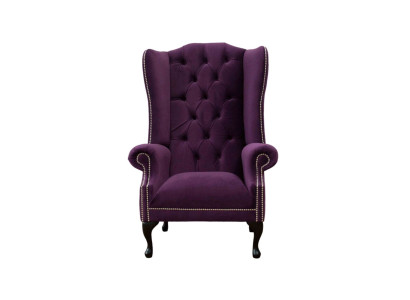 Ohrensessel Sillón Diseño Tapizado Sofá Chesterfield Textil Nuevo