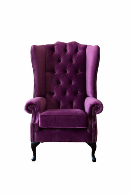 Diseño Chesterfield Sillón Sofá con tapizado Orejero Sofás de 1 plaza