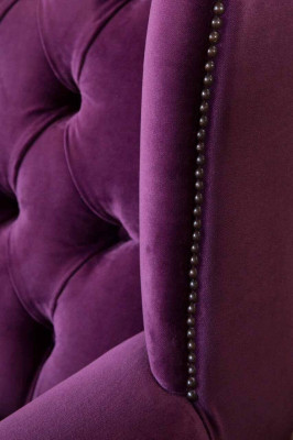 Diseño Chesterfield Sillón Sofá con tapizado Orejero Sofás de 1 plaza