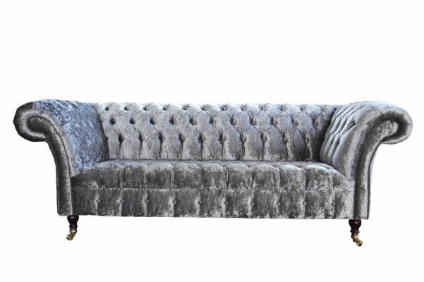 Diseño de sofá Chesterfield de 3 plazas Sofá tapizado Sofás de salón Big XXL