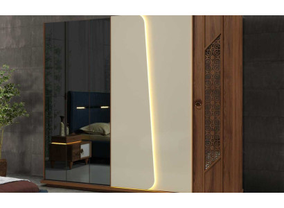 Armario Marrón Muebles de lujo en estilo italiano para dormitorio