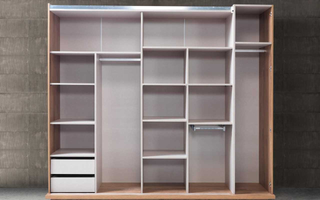 Armario Marrón Muebles de lujo en estilo italiano para dormitorio