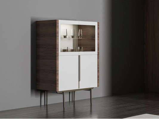 Juego de comedor de lujo de 8 piezas, mesa de comedor, sillas 4x, muebles de madera, aparador