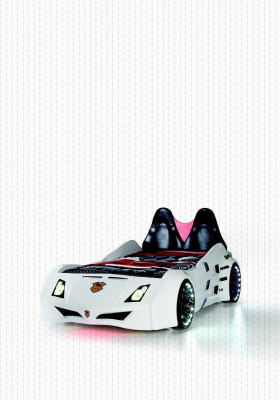 Cama para niños en forma de coche de carreras, cama de coche para niños, muebles de madera nuevos
