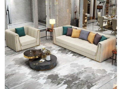 Acero inoxidable Muebles de diseño exclusivo 31 plazas Taburete Sofá Juego de tapicería