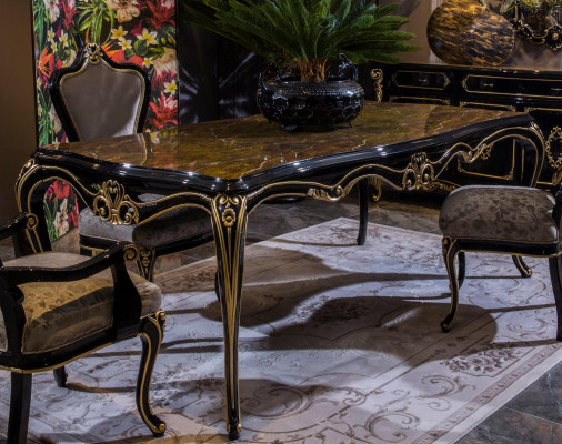 Diseño mesa de comedor Mesas de comedor de lujo Mesas clásicas Mesa barroca Comedor