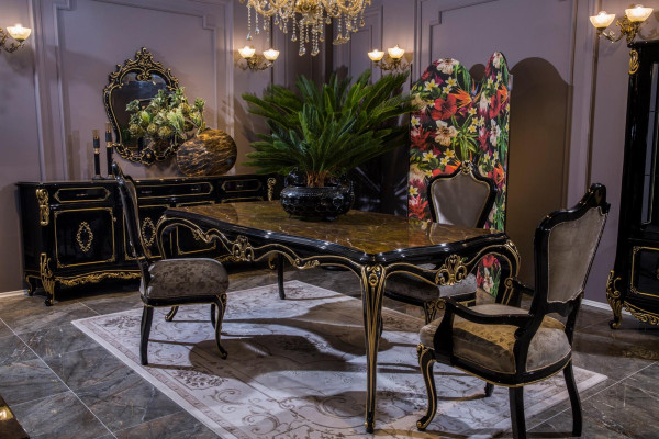 Diseño mesa de comedor Mesas de comedor de lujo Mesas clásicas Mesa barroca Comedor