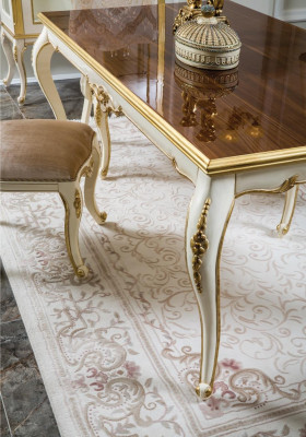Mesa de comedor francesa mesa de comedor clásica barroca rococó nueva.