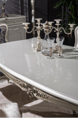 Mesa de comedor de lujo, mesa de comedor, mesa de madera, mesas de estilo art déco.
