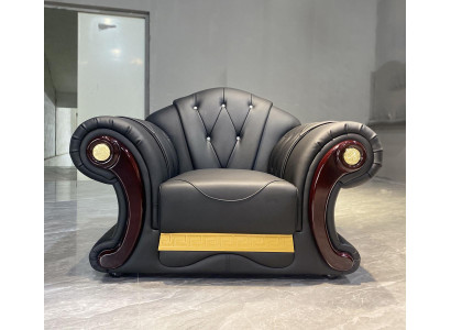 Sofá Chesterfield de lujo de una plaza muebles decorativos sofa 1 plaza