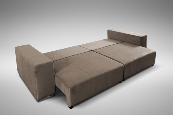 XXL Gran Relax Lümmel Sofá Cama con Función Cama Sillón Cuatro Plazas Textil