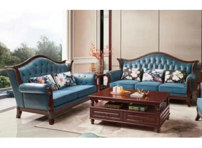 Conjunto de sofás de 3+2 plazas, sofá, juego de sofás, sofá, sillón, cuero, lujo