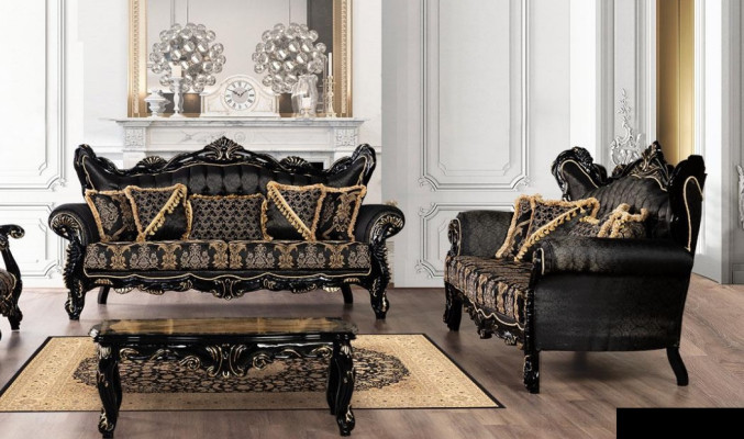 Sofá conjunto de 3+3 plazas, sofá, sillón, sofás, conjunto de lujo, set de tela de poliéster nuevo.