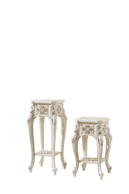 Soporte para flores Soporte clásico Base de sala de estar Mesa auxiliar de pedestal