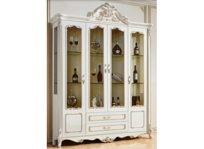 Vitrinas gabinetes vitrinas de madera muebles de lujo para la sala armario barroco