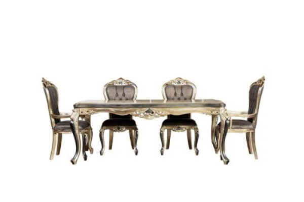 Clásica mesa de comedor Mesa de estilo barroco Mesas de comedor Mesa de madera 208x108 cm.