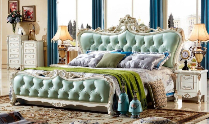Chesterfield Dormitorio Cama Diseño Camas 180x200 Muebles Verde Hotel