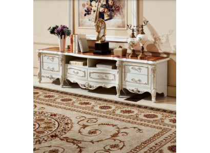 Soporte de TV Mesa de TV Baja Aparador Mesa de sala de estar Marrón Muebles Televisor.