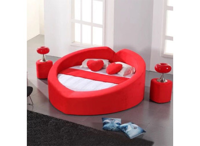 Cama de diseñador en forma de corazón Cama de luna de miel Cama de lujo Estructura de cama Burdel
