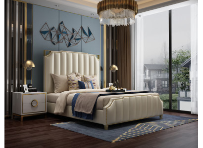 Diseño cama camas 180x200cm Dubai doble hotel madera dormitorio lujo