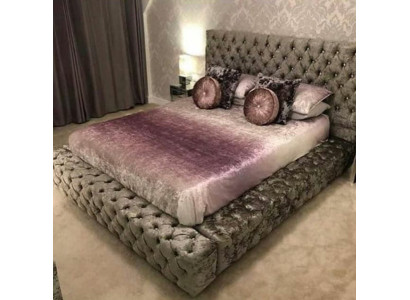 Chesterfield cama doble muebles 180x200 textil tapizado camas de diseño de lujo marco