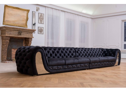 Sofás 6 plazas textil gran XXL sala de estar tela nuevo sofá reposabrazos muebles.