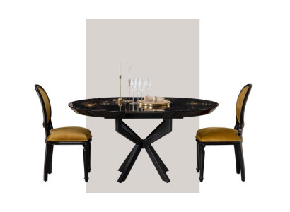 Mesa redonda de comedor de 120 cm conjunto de muebles de mesa de comedor 3 piezas nuevo