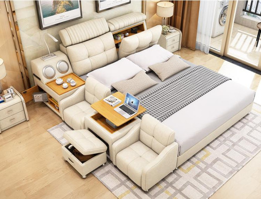Estructura de la cama Camas 180x200cm Hotel Cama multifuncional Camas dobles