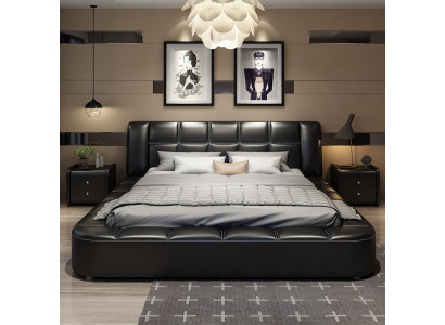 Luxur Cama tapizada Cama de diseño Cama textil Cama doble Cama Cama conyugal Diseño