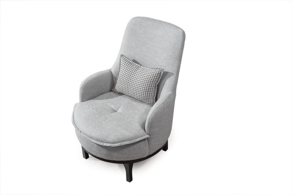 Silla 1 asiento Textil Lounge Lujo Nuevo Silla de diseño Silla moderna Nueva
