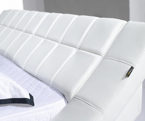 Camas Matrimoniales de 180x200 cm Habitación de dormir Cama de cuero doble Diseño tapizado