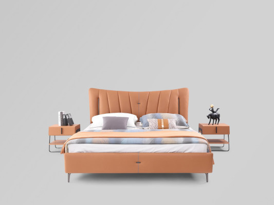 Cama doble Cama matrimonial Cama de diseño NUEVA 180x200cm Cama tapizada de diseñador