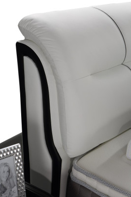 Camas Tapizados Textil Madera Moderna Dormitorio Nuevo Cama Doble Cama Chester