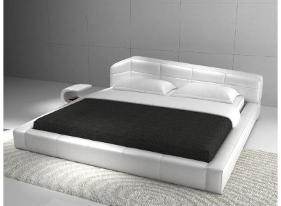 Moderno hotel estructura habitación sueño cama de diseño de lujo de cuero doble