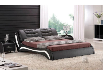 Cama de diseño, cama de habitación, camas de cuero, hotel de lujo, tapizado italiano