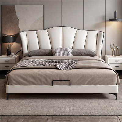 Camas Textil Hotel Lujo Tapizado Cuero Diseñador Italiano Cama Dormitorio