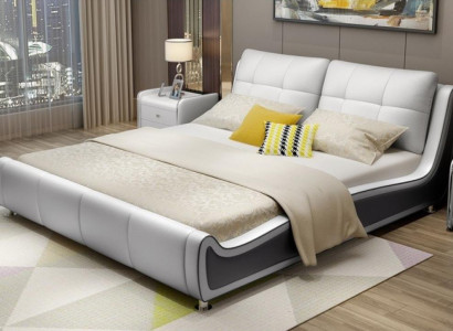 Cama Acolchado Diseño Decoración Lujo Doble Hotel Camas Matrimoniales Cuero