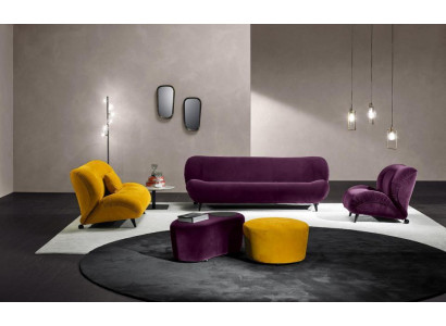 Moderno conjunto de sofá 3+2 plazas sillones x2 taburete conjunto de sofá de diseño elegantes muebles de sala de estar.