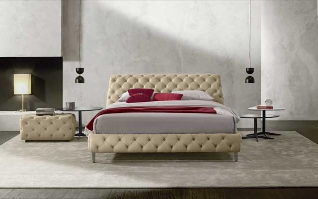 Cama Chesterfield camas de lujo marcos de cama de madera muebles diseño moderno estructuras de cama
