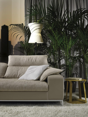 Diseño de sofá de esquina en forma de L Sofás modernos Textil Sofá Salón Sofá Moderno Nuevo