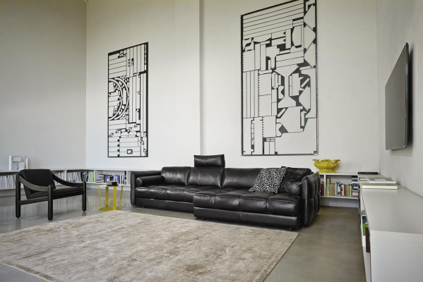Sofá esquinero en forma de L Sofá moderno, sofá de esquina con chaise longue para sala de estar, sofá tapizado.