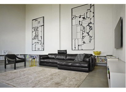 Sofá esquinero en forma de L Sofá moderno, sofá de esquina con chaise longue para sala de estar, sofá tapizado.