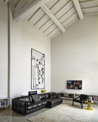 Sofá esquinero en forma de L Sofá moderno, sofá de esquina con chaise longue para sala de estar, sofá tapizado.