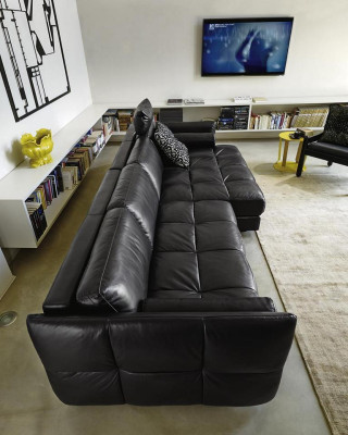 Sofá esquinero en forma de L Sofá moderno, sofá de esquina con chaise longue para sala de estar, sofá tapizado.