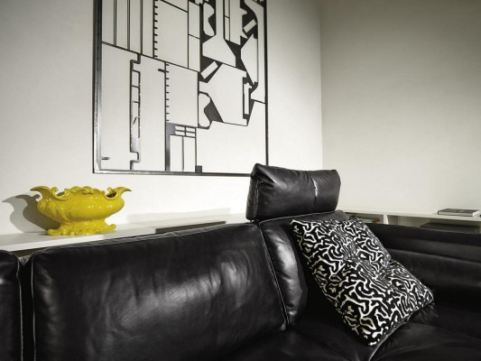 Sofá esquinero en forma de L Sofá moderno, sofá de esquina con chaise longue para sala de estar, sofá tapizado.