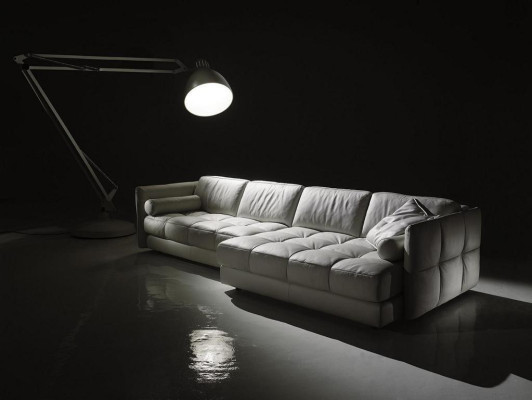 Sofá de cuero de diseñador sofá de esquina acolchado esquina sofá asiento sofá en forma de L conjunto nuevo