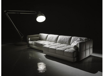 Sofá de cuero de diseñador sofá de esquina acolchado esquina sofá asiento sofá en forma de L conjunto nuevo